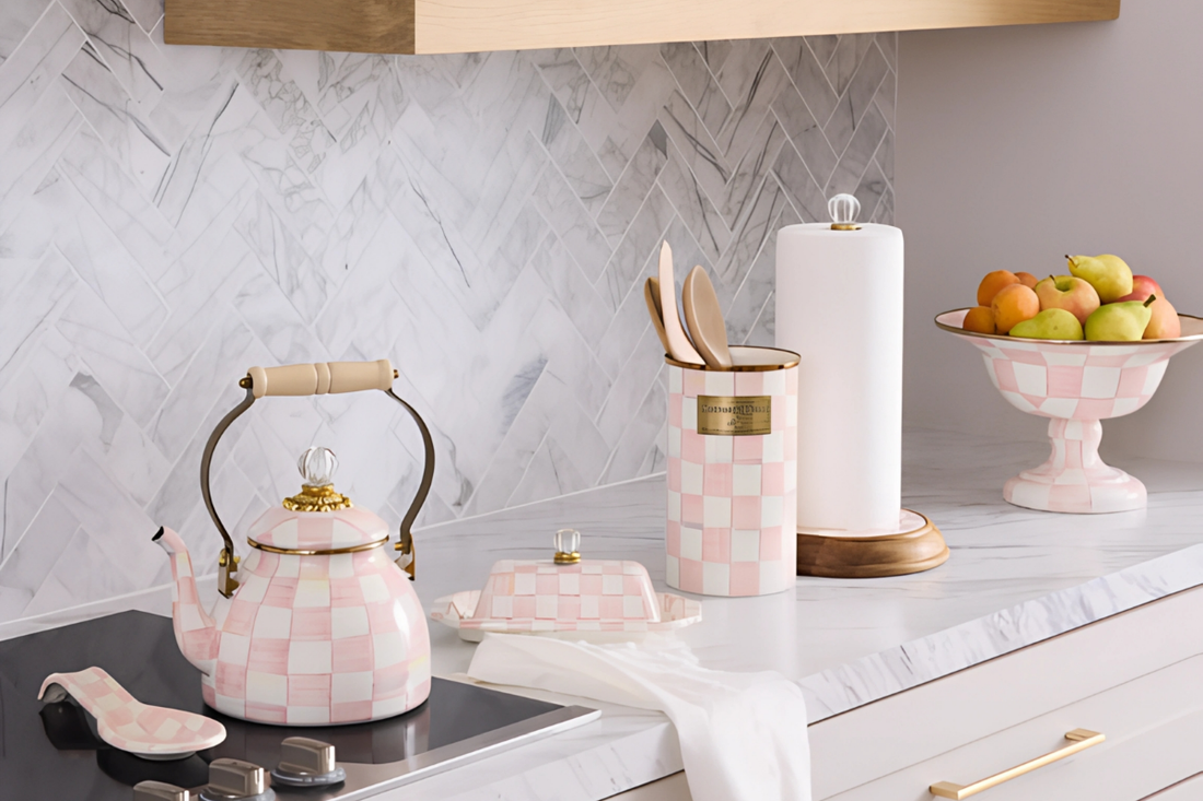 Elegant Pink Kitchen Essentials
