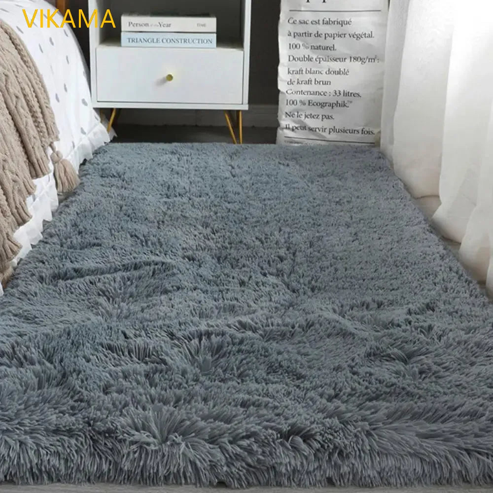 VIKAMA Soft Silk Wool Plush Carpet