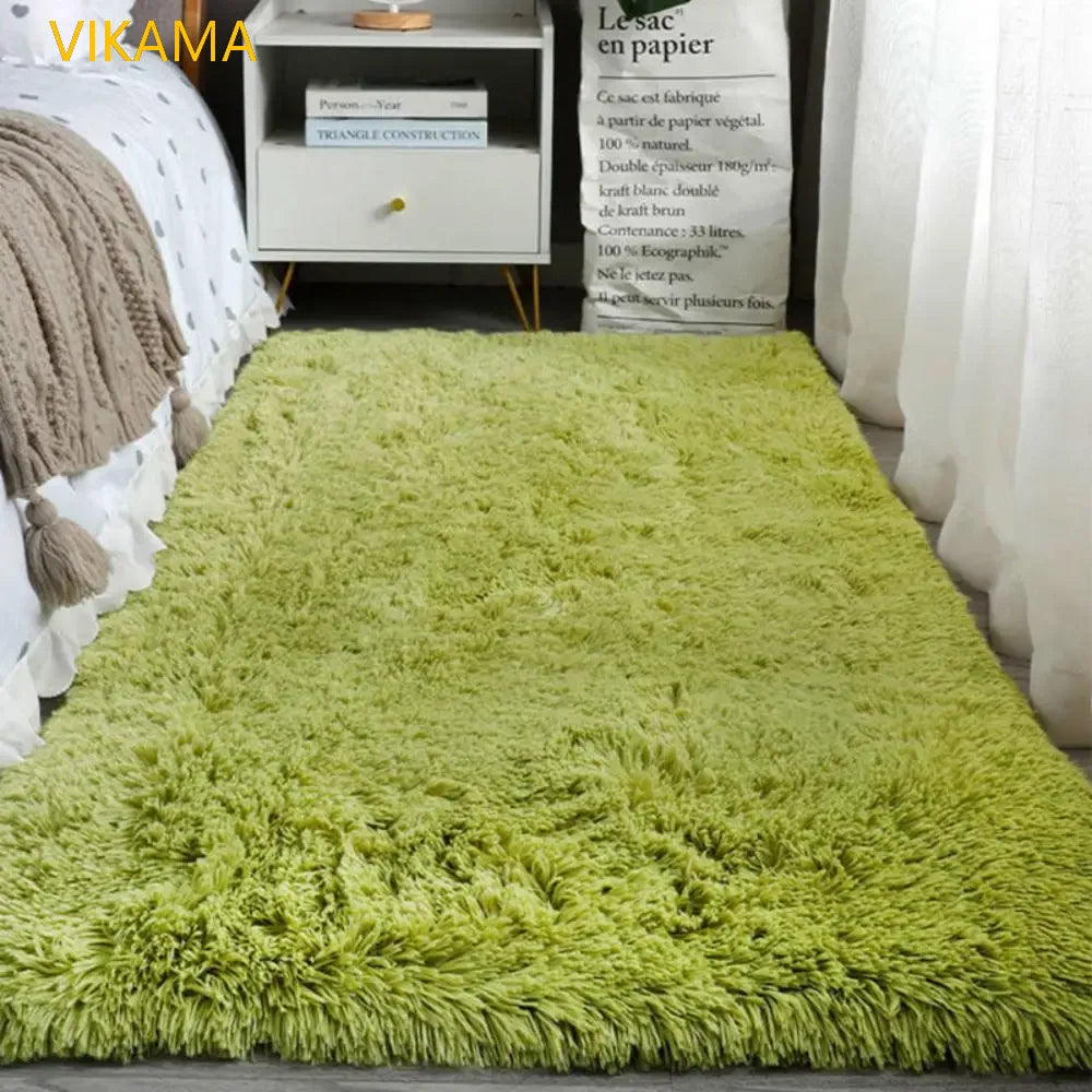 VIKAMA Soft Silk Wool Plush Carpet
