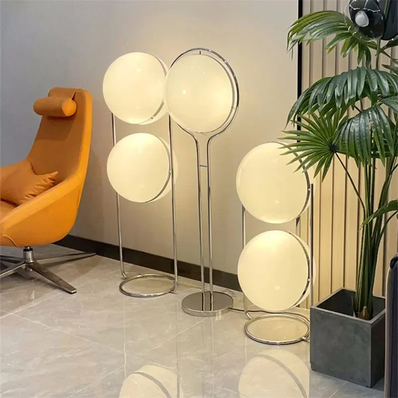 Chrome Ball Floor Lamp