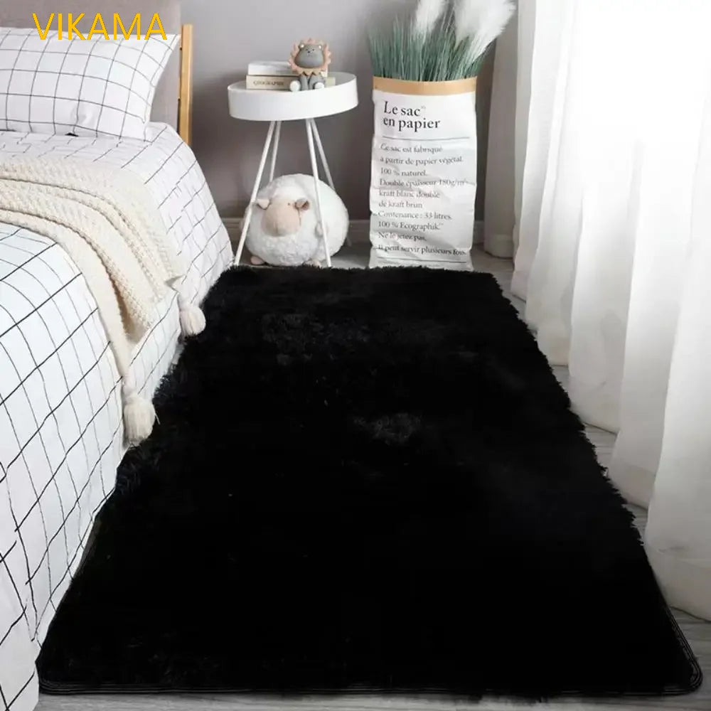 VIKAMA Soft Silk Wool Plush Carpet