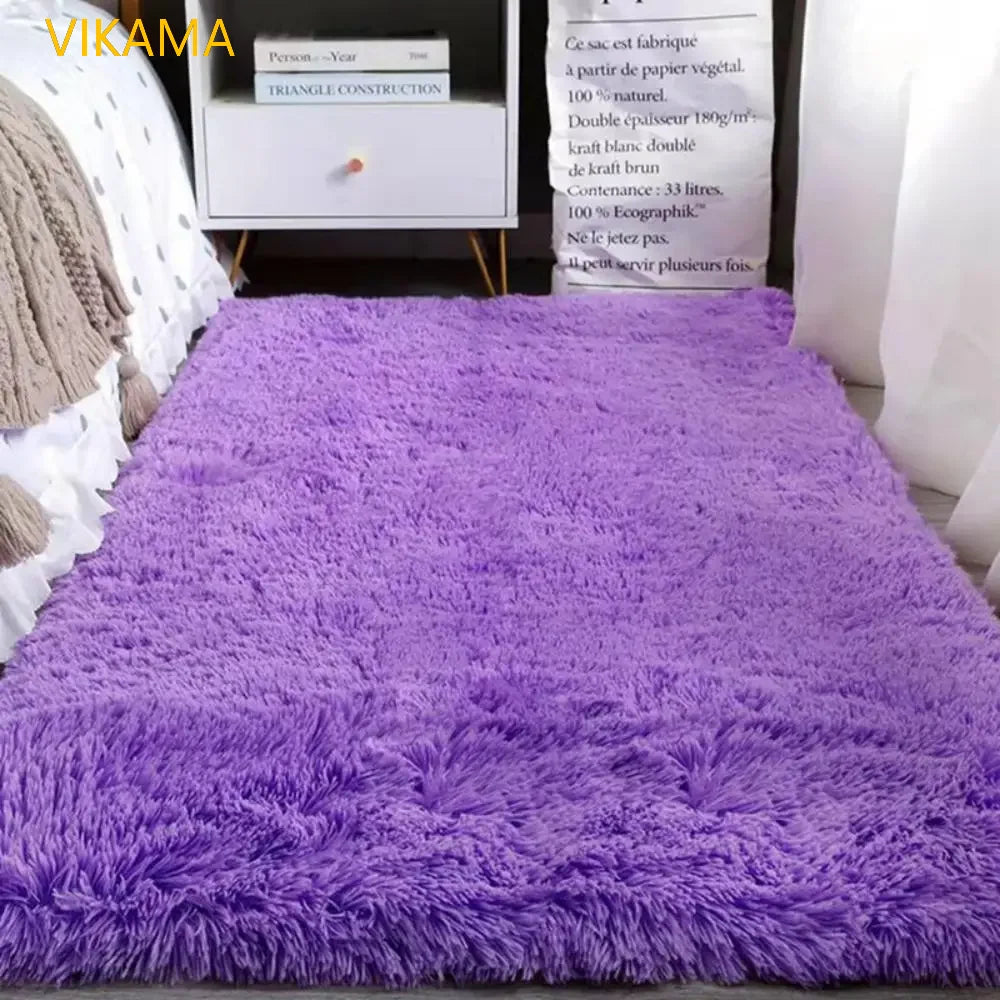 VIKAMA Soft Silk Wool Plush Carpet