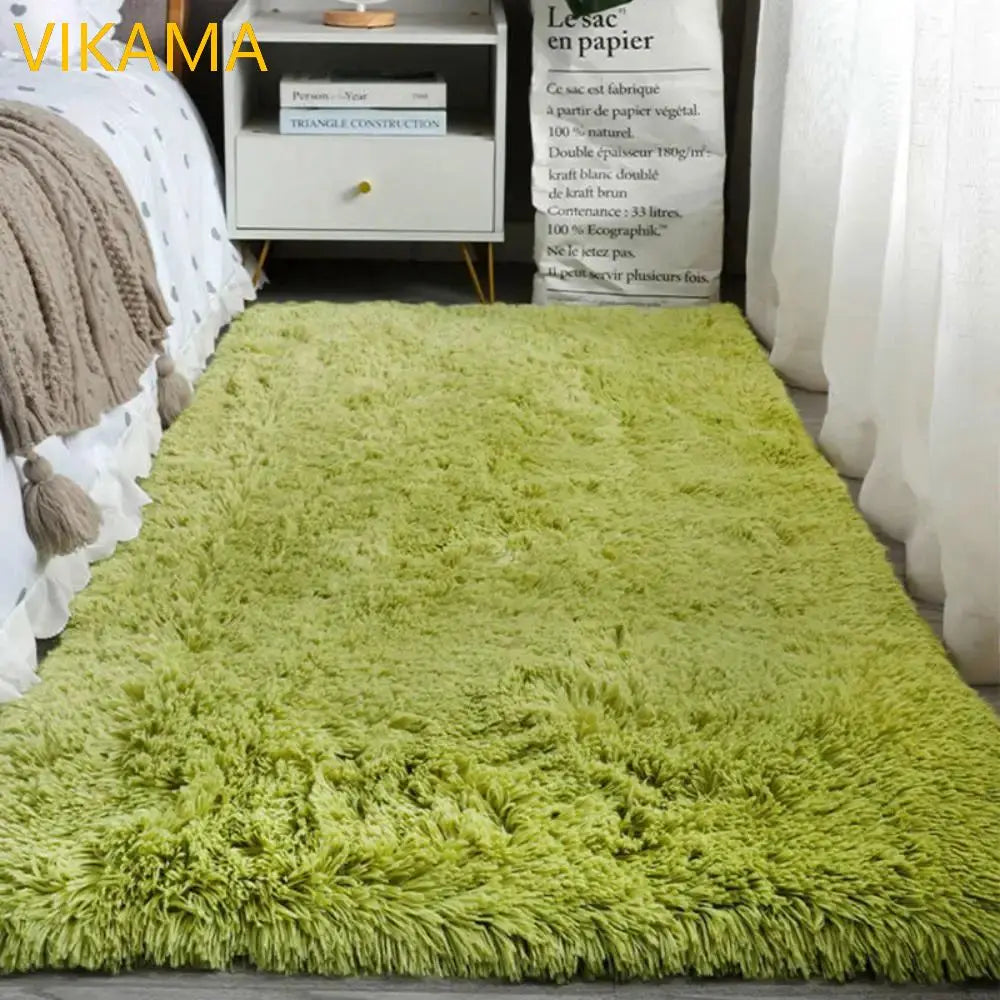 VIKAMA Soft Silk Wool Plush Carpet