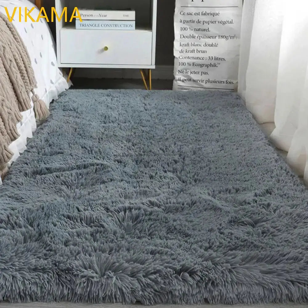 VIKAMA Soft Silk Wool Plush Carpet