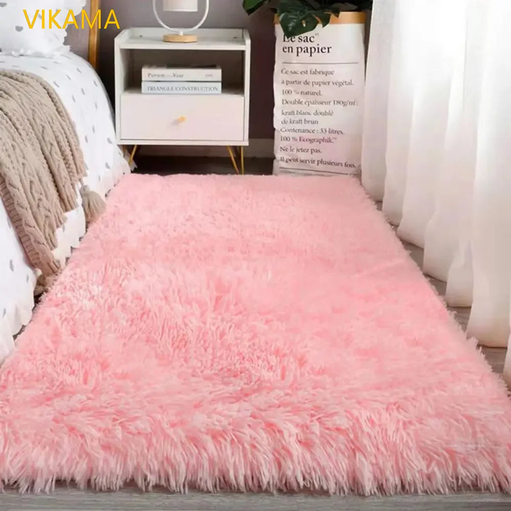VIKAMA Soft Silk Wool Plush Carpet