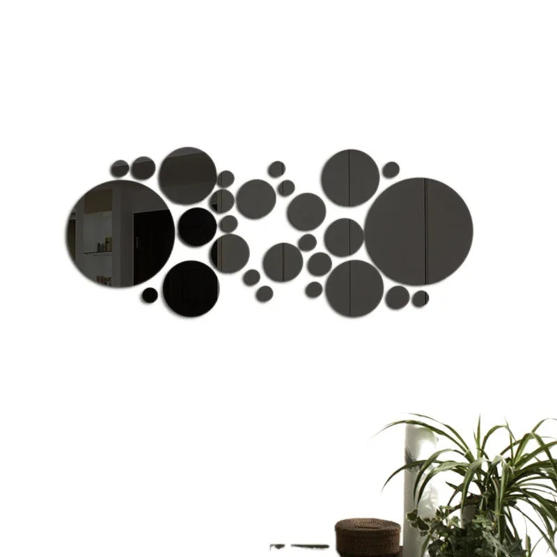 26Pcs 3D Acrylic Mirror Stickers