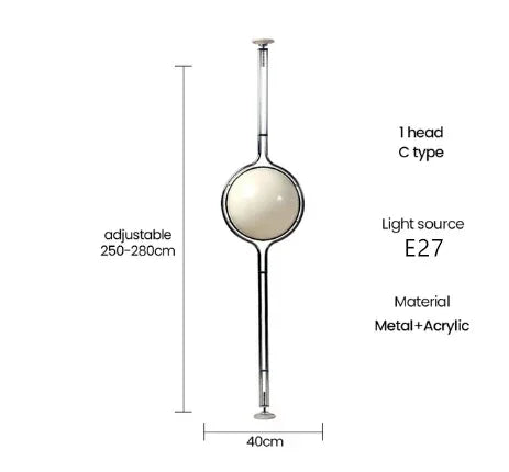 Chrome Ball Floor Lamp
