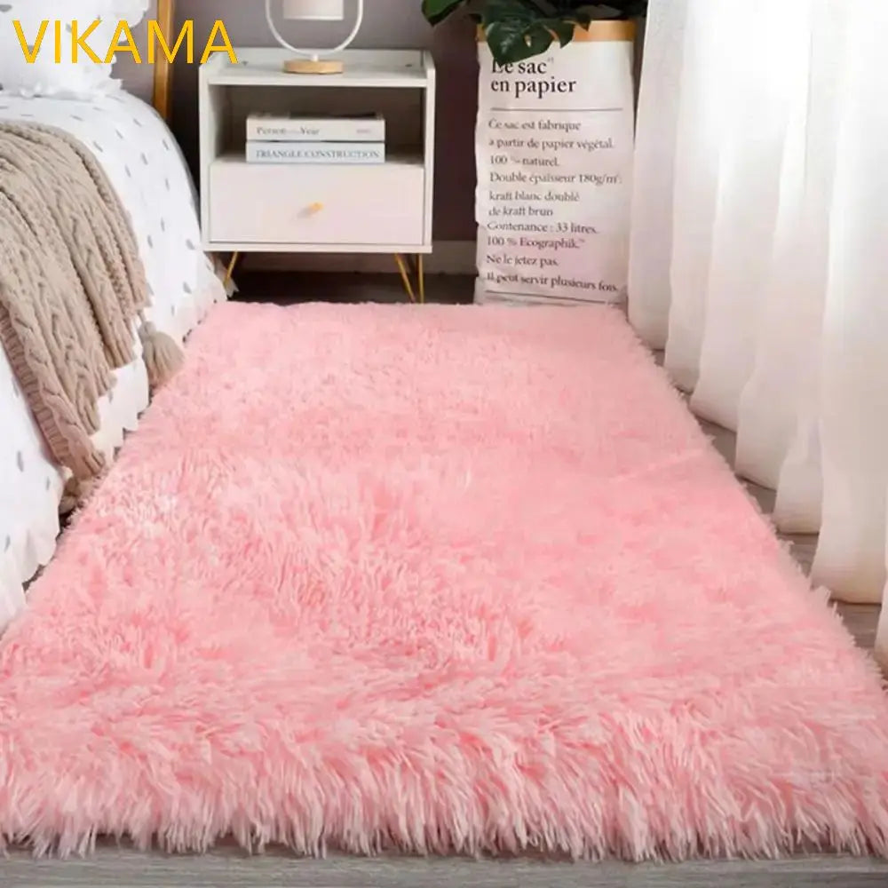 VIKAMA Soft Silk Wool Plush Carpet
